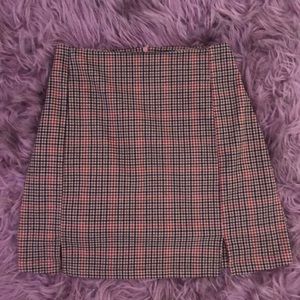 plaid brandy melville skirt